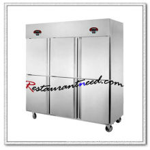 R130 6 Doors Double-Temperature Static Cooling/Fancooling Kitchen Freezer And Refrigerator